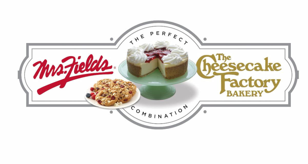 Mrs Fields and the Cheesecake Factory Fundraising Logo